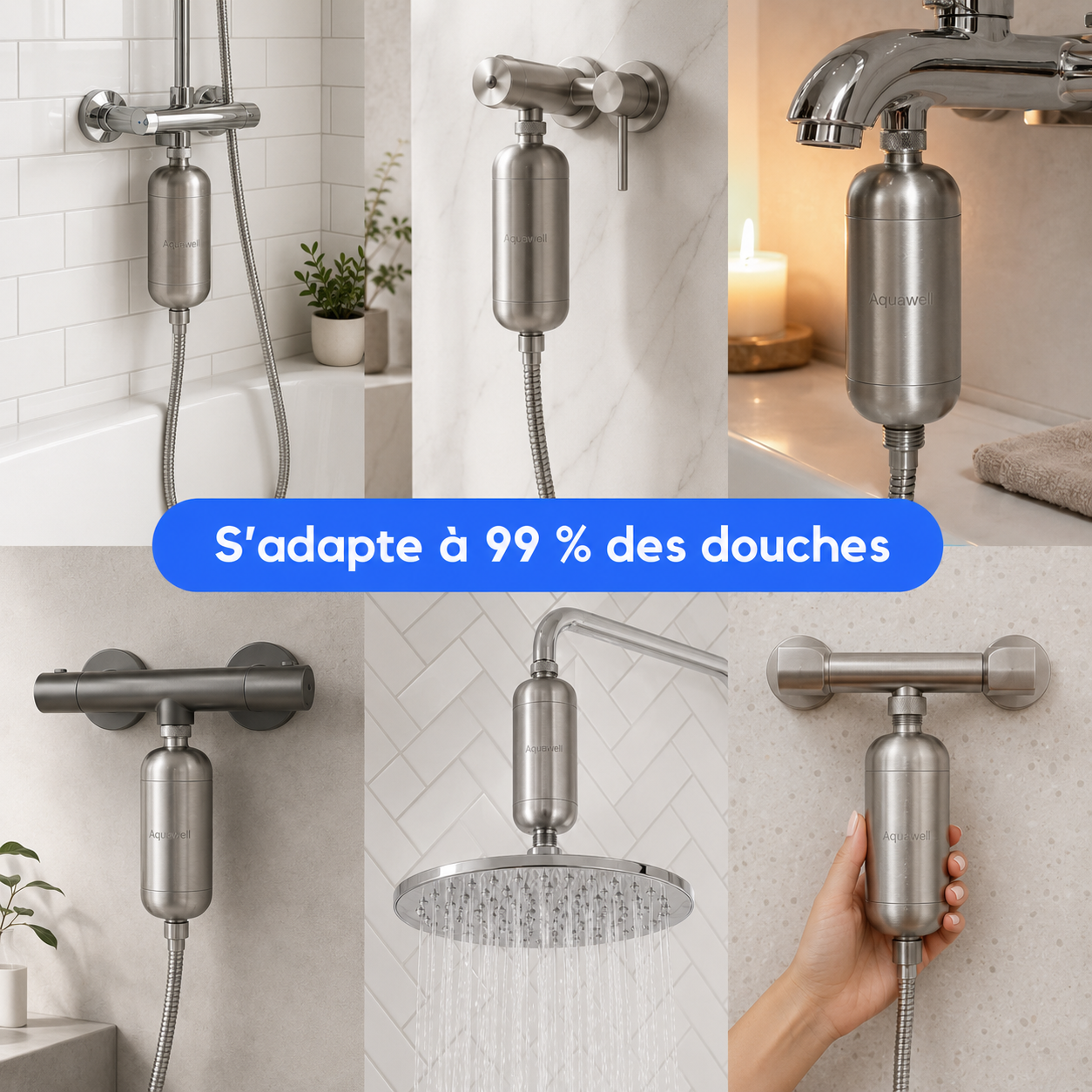 Filtre à eau Aquawell pour Douche