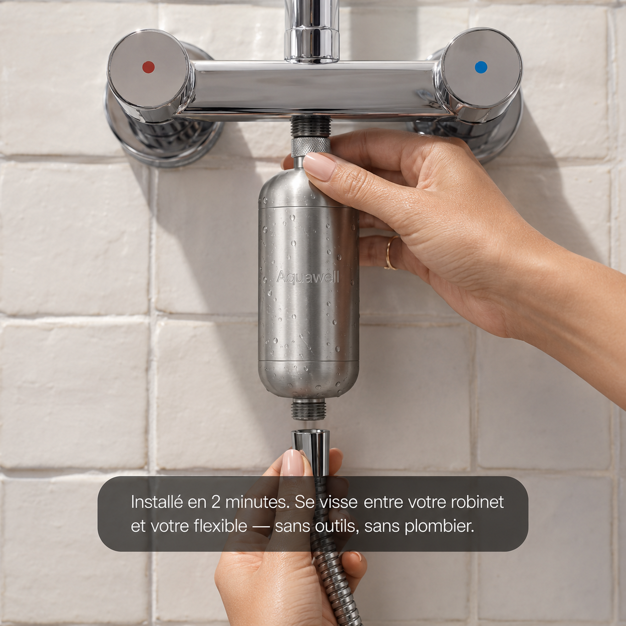 Filtre à eau Aquawell pour Douche