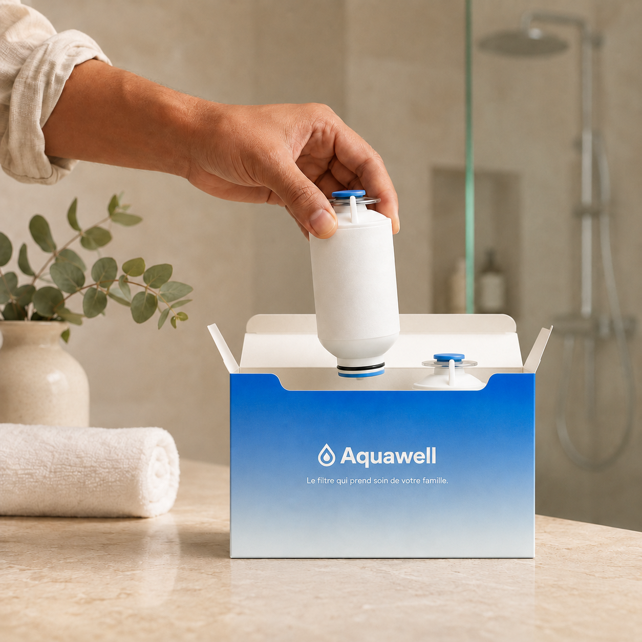 Cartouche de recharge Aquawell pour Douche