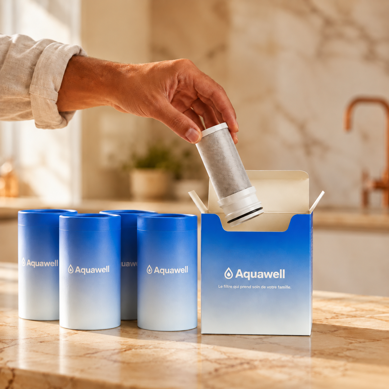 Cartouche de recharge Aquawell pour Robinet