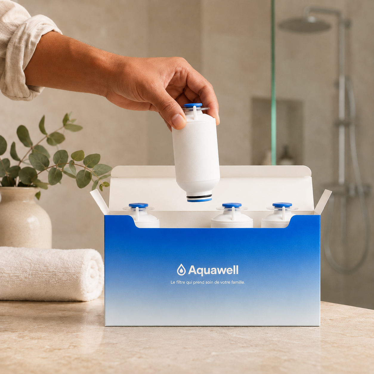 Cartouche de recharge Aquawell pour Douche
